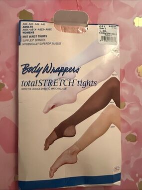 Body Wrappers Two-Tone Convertible Tights in Ballet Pink